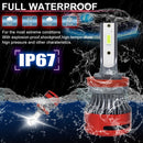 1 Pair F10 H11 DC9-23V / 24W / 2500LM / 6000K IP67 Car LED 3570 Lamp Beads Headlight(White Light)