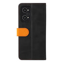 For OPPO Realme GT Neo2 Business Stitching-Color Horizontal Flip PU Leather Phone Case(Orange)