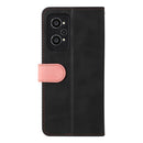 For OPPO Realme GT Neo2 Business Stitching-Color Horizontal Flip PU Leather Phone Case(Pink)
