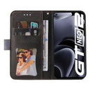 For OPPO Realme GT Neo2 Business Stitching-Color Horizontal Flip PU Leather Phone Case(Gray)