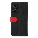 For OPPO Realme GT Neo2 Business Stitching-Color Horizontal Flip PU Leather Phone Case(Red)
