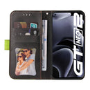 For OPPO Realme GT Neo2 Business Stitching-Color Horizontal Flip PU Leather Phone Case(Green)