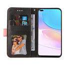 For Huawei nova 8i / Honor 50 Lite 5G Business Stitching-Color Horizontal Flip PU Leather Phone Case(Pink)