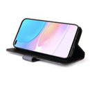 For Huawei nova 8i / Honor 50 Lite 5G Business Stitching-Color Horizontal Flip PU Leather Phone Case(Gray)
