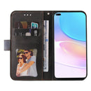 For Huawei nova 8i / Honor 50 Lite 5G Business Stitching-Color Horizontal Flip PU Leather Phone Case(Gray)
