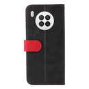 For Huawei nova 8i / Honor 50 Lite 5G Business Stitching-Color Horizontal Flip PU Leather Phone Case(Red)