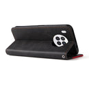For Huawei nova 8i / Honor 50 Lite 5G Business Stitching-Color Horizontal Flip PU Leather Phone Case(Red)