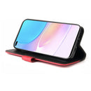 For Huawei nova 8i / Honor 50 Lite 5G Business Stitching-Color Horizontal Flip PU Leather Phone Case(Red)