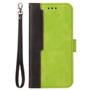 For Huawei nova 8i / Honor 50 Lite 5G Business Stitching-Color Horizontal Flip PU Leather Phone Case(Green)