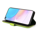 For Huawei nova 8i / Honor 50 Lite 5G Business Stitching-Color Horizontal Flip PU Leather Phone Case(Green)