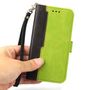 For Huawei nova 8i / Honor 50 Lite 5G Business Stitching-Color Horizontal Flip PU Leather Phone Case(Green)