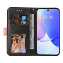 For Huawei nova 9 / Honor 50 5G Business Stitching-Color Horizontal Flip PU Leather Phone Case(Pink)