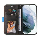 For Samsung Galaxy S22 UItra 5G Business Stitching-Color Horizontal Flip PU Leather Phone Case(Blue)