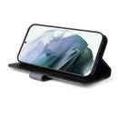 For Samsung Galaxy S22 UItra 5G Business Stitching-Color Horizontal Flip PU Leather Phone Case(Gray)