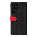 For Samsung Galaxy S22 UItra 5G Business Stitching-Color Horizontal Flip PU Leather Phone Case(Red)