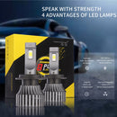 1 Pair G8 Plus H1 DC9-16V / 30W / 8000LM / 6000K IP67 Car LED 3570 Lamp Beads Headlight(White Light)