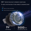 1 Pair G8 Plus H4 DC9-16V / 30W / 8000LM / 6000K IP67 Car LED 3570 Lamp Beads Headlight(White Light)