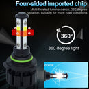 1 Pair V6 9006 DC9-36V / 22W / 2200LM / 6000K IP68 Car LED COB Lamp Beads Headlight