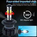 1 Pair V6 H7 DC9-36V / 22W / 2200LM / 6000K IP68 Car LED COB Lamp Beads Headlight