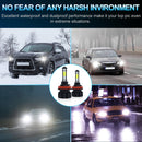 1 Pair V6 H11 DC9-36V / 22W / 2200LM / 6000K IP68 Car LED COB Lamp Beads Headlight