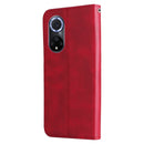 For Huawei nova 9 / Honor 50 5G Calf Texture Zipper Horizontal Flip Leather Phone Case(Red)