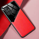 For Xiaomi Redmi Note 11 Pro/11 Pro+ All-inclusive Leather + Organic Glass Protective Case with Metal Iron Sheet(Red)