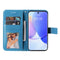For Huawei nova 9 / Honor 50 7-petal Flowers Embossed Flip Leather Phone Case with Holder & Card Slots(Blue)