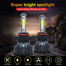 1 Pair V7 5202 DC9-36V / 22W / 2200LM / 6000K IP68 Car LED COB Lamp Beads Headlight(White Light)