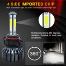 1 Pair V7 5202 DC9-36V / 22W / 2200LM / 6000K IP68 Car LED COB Lamp Beads Headlight(White Light)
