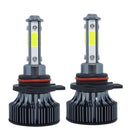 1 Pair V7 9012 DC9-36V / 22W / 2200LM / 6000K IP68 Car LED COB Lamp Beads Headlight(White Light)