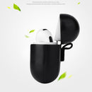 Crazy Horse Texture Earphone Protective Case with Hang Buckle For AirPods 3(Coffee)