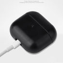Crazy Horse Texture Earphone Protective Case with Hang Buckle For AirPods 3(Coffee)