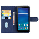Leather Phone Case For ZTE Blade L210(Blue)