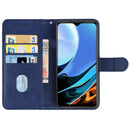 Leather Phone Case For Xiaomi Redmi 9C NFC(Blue)