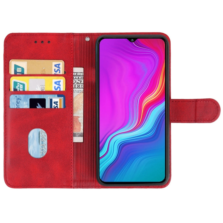 Leather Phone Case For Tecno Spark Go 2020(Red)