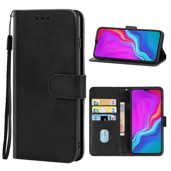 Leather Phone Case For Tecno Spark Go 2020(Black)