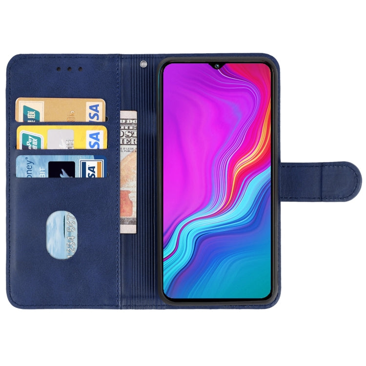 Leather Phone Case For Tecno Spark Go 2020(Blue)