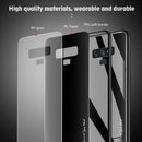 For Galaxy Note 9 Texture Gradient Glass Protective Case(Black)
