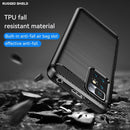 For Xiaomi Redmi Note 11 Brushed Texture Carbon Fiber TPU Phone Case(Black)