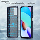 For Xiaomi Redmi Note 11 Brushed Texture Carbon Fiber TPU Phone Case(Blue)
