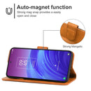 Leather Phone Case For TCL 20L(Brown)