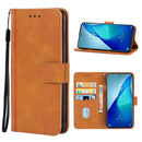 Leather Phone Case For TCL 20L+(Brown)