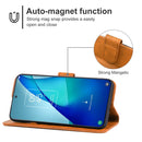 Leather Phone Case For TCL 20L+(Brown)