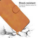 Leather Phone Case For TCL 20L+(Brown)