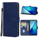 Leather Phone Case For TCL 20L+(Blue)