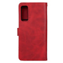 Leather Phone Case For TCL 20L+(Red)