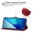 Leather Phone Case For TCL 20L+(Red)