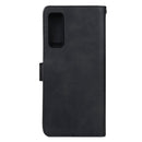 Leather Phone Case For TCL 20L+(Black)