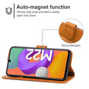 For Samsung Galaxy M22 / A22 4G Leather Phone Case(Brown)