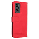 For OPPO Realme GT NEO2 Skin Feel Life Tree Metal Button Horizontal Flip Leather Phone Case(Red)